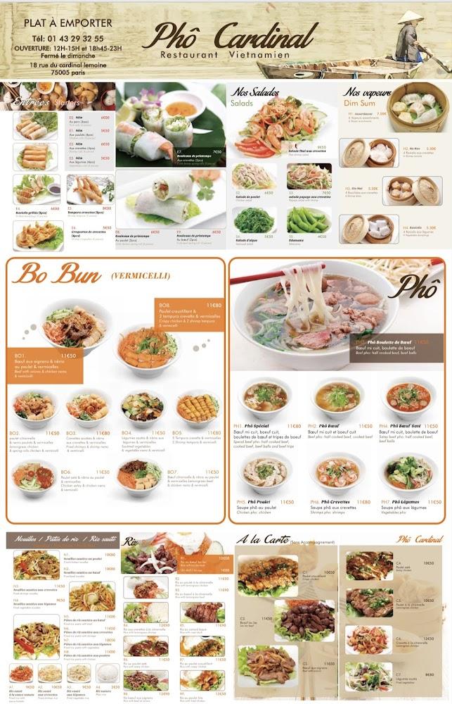 Pho cardinal - Menu Image 1